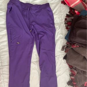 Greys anatomy purple scrub bottoms, like new condition